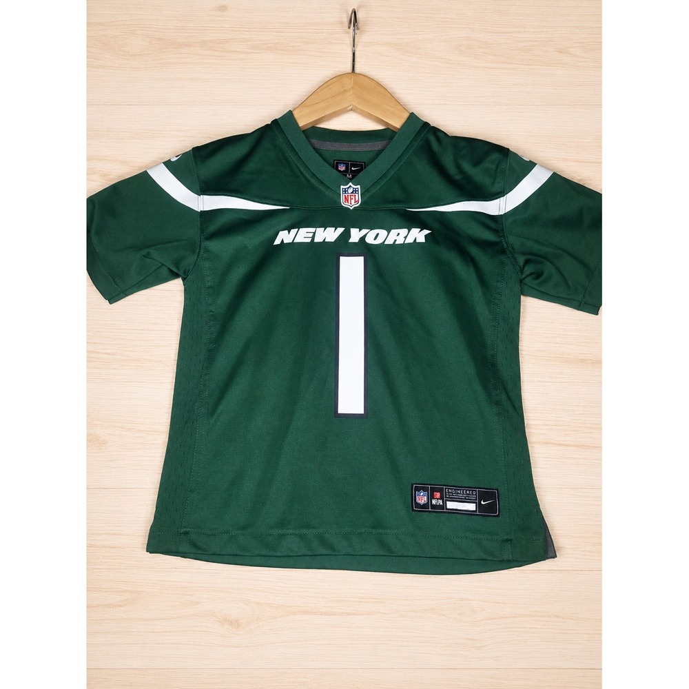 Nike New York Jets Sauce Gardner #1 Youth Medium NFL Game Jersey Green